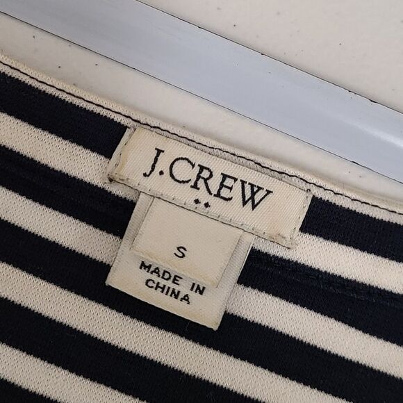 J Crew Striped Nautical Dress size Small Black and White - Picture 6 of 8